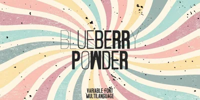 Blueberry Powder Variative Font