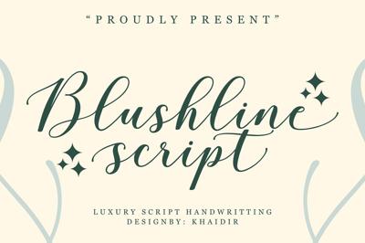 Blushline Script Free Download