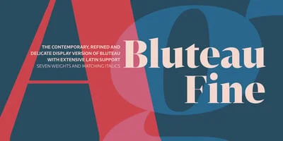 Bluteau Fine Font