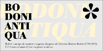Bodoni Antiqua Font