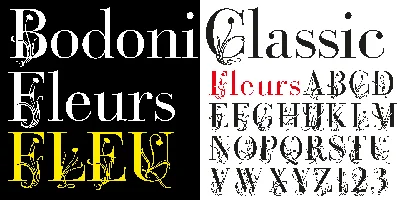 Bodoni Classic Fleurs Font