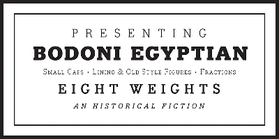 Bodoni Egyptian Pro Font
