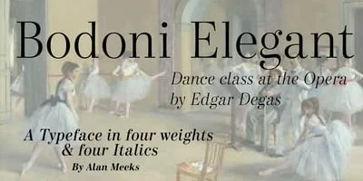Bodoni Elegant Font
