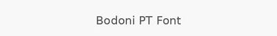 Bodoni PT Font