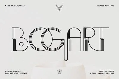 BOGART Deco - Ligature Rich Typeface