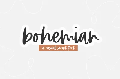 Bohemian | Casual Script Font