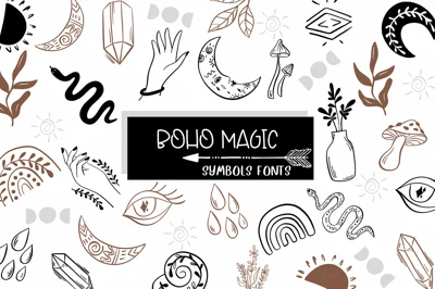 Boho magic | Symbols Fonts