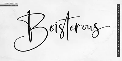 Boisterous Script