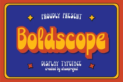 Boldscope - Retro Psychedelic Font