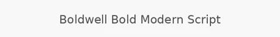 Boldwell Bold Modern Script