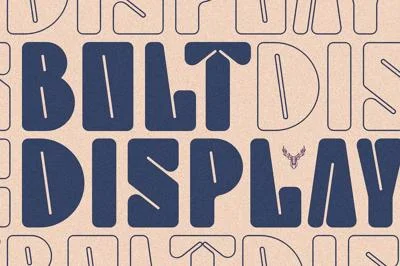 Bolt Display - Rounded Bold Sans Font