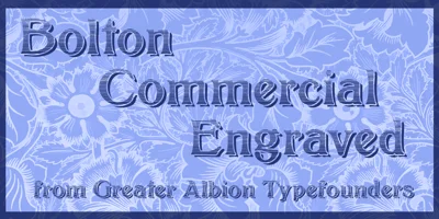 Bolton Commercial Font