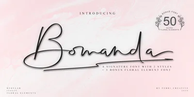 Bomanda Signature Font