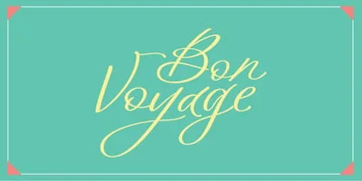 Bon Voyage Font