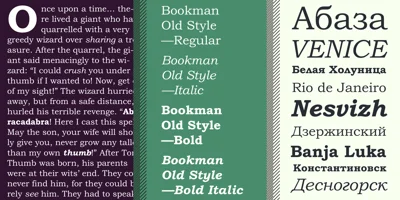Bookman Old Style Font