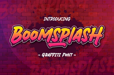 Boomsplash a Graffiti Font Free Download