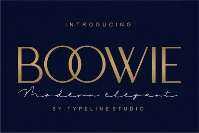Boowie || Modern minimalist elegant. Font