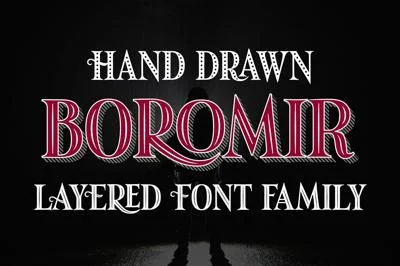 Boromir - 11 layered fonts