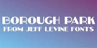 Borough Park JNL Font