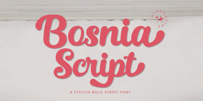 Bosnia Script Font