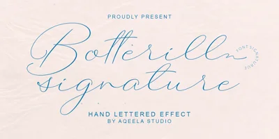 Botterill Signature Font
