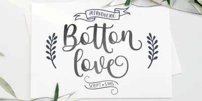 Botton Love Duo Font