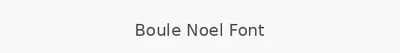 Boule Noel Font