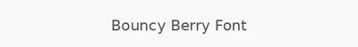 Bouncy Berry Font