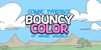 Bouncy Color Font