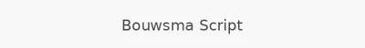 Bouwsma Script
