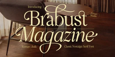 Brabust Magazine Font