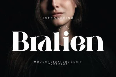 Bralien Modern Ligature Serif Font