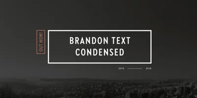 Brandon Text Condensed Font