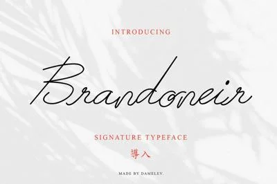 Brandoneir Signature Font