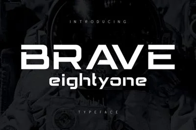 BRAVE Eighty One Font