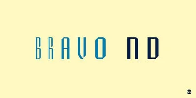 Bravo ND Font