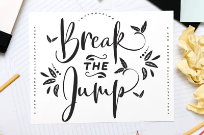 Break the Jump Font