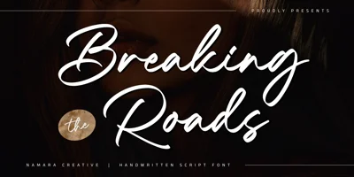 Breaking Road Font