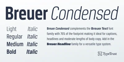 Breuer Condensed Font