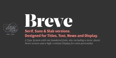 Breve Slab Text Font