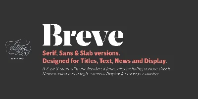 Breve Text Font