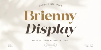 Brienni Display Branding Font