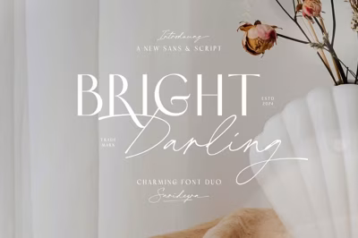 Bright Darling - Charming Font Duo Free Download