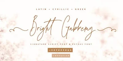 Bright Gabbemy Cyr Gr Font