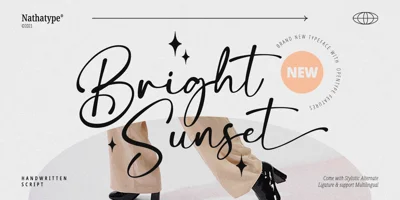 Bright Sunset Font