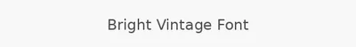 Bright Vintage Font