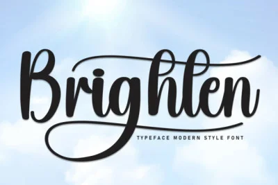 Brighten Italic Font