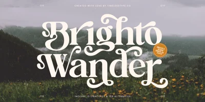 Brighto Wander Font
