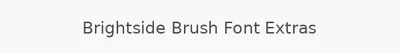Brightside Brush Font Extras