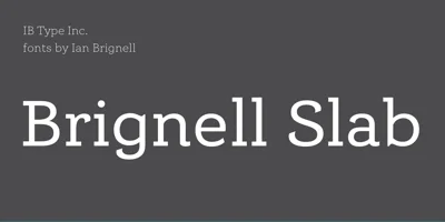 Brignell Slab Font